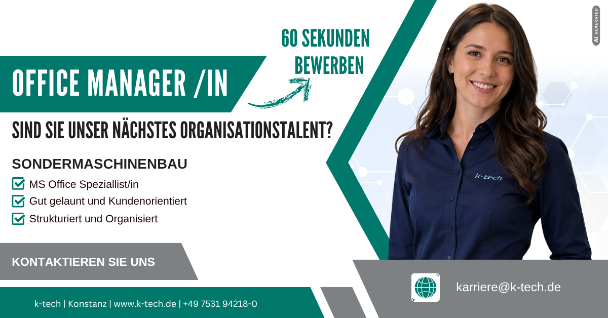 Office Manager Stellenausschreibung in Konstanz